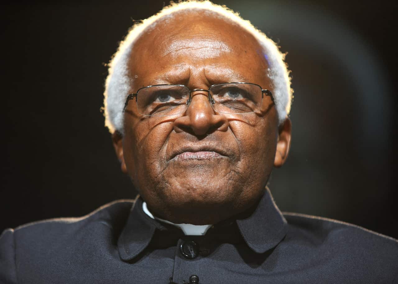 Archbishop Desmond Tutu in 2010, the year he retired from public life
