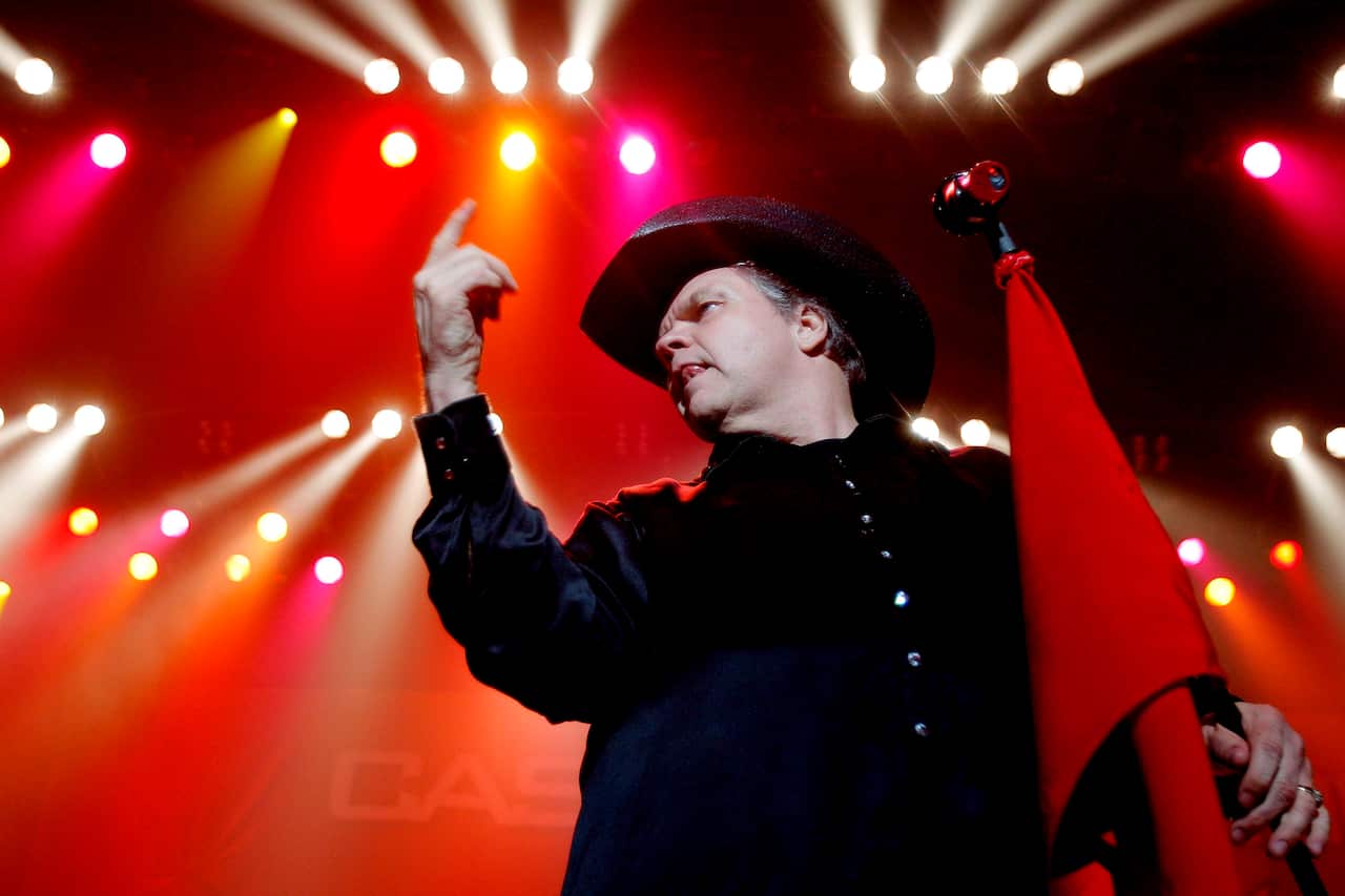 A file picture 04 August 2008 shows US singer Meat Loaf performing at the Heineken Music Hall in Amsterdam, The Netherlands.