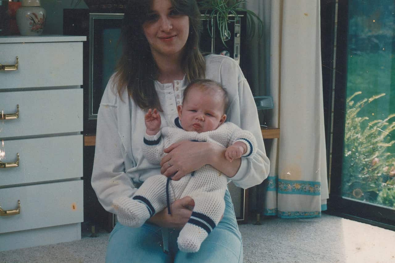 Deborah Ann McKenner and son in Melbourne. 
