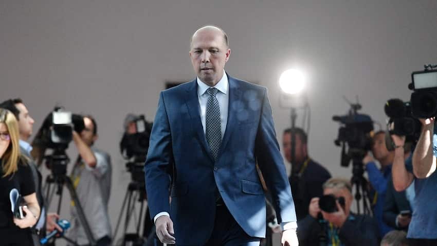 Peter Dutton after resigning from the frontbench 