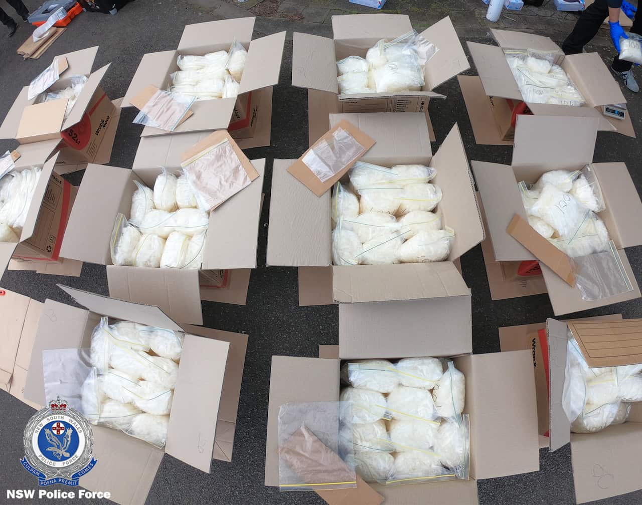 The drugs seized are believed to have an estimated street value of more than $200 million.