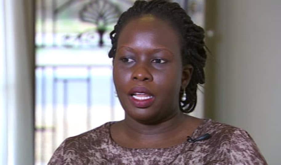 Athieng at home in Melbourne.