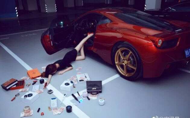 The 'Flaunt your wealth challenge' is popular in China.