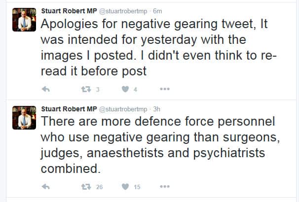 Stuart Robert tweet 