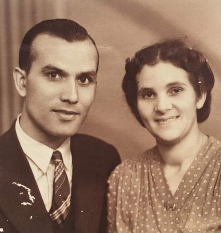 Janice Petersen's grandfather Noble and grandmother Violet.