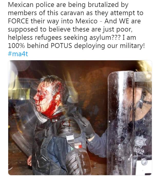 A photo circulating from 2012.