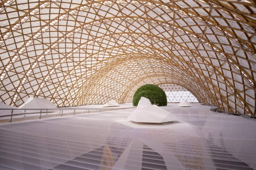 Japanese architect Shigeru Ban is using cardboard to create temporary housing