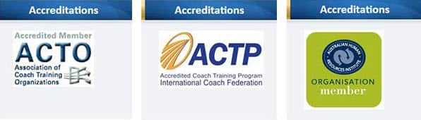 The organisations featured as "accreditation" on TCI's website told SBS they were not associated with the school. These images were later removed. (TCI)