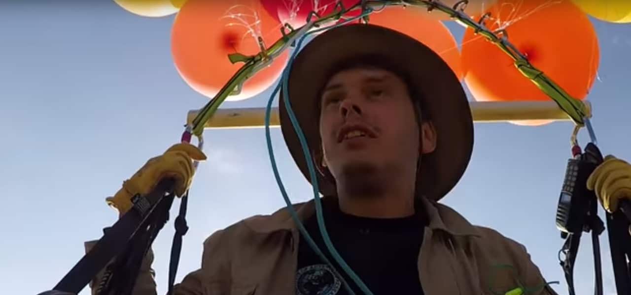 The Adventurists recreate scene from Pixar movie 'Up'.