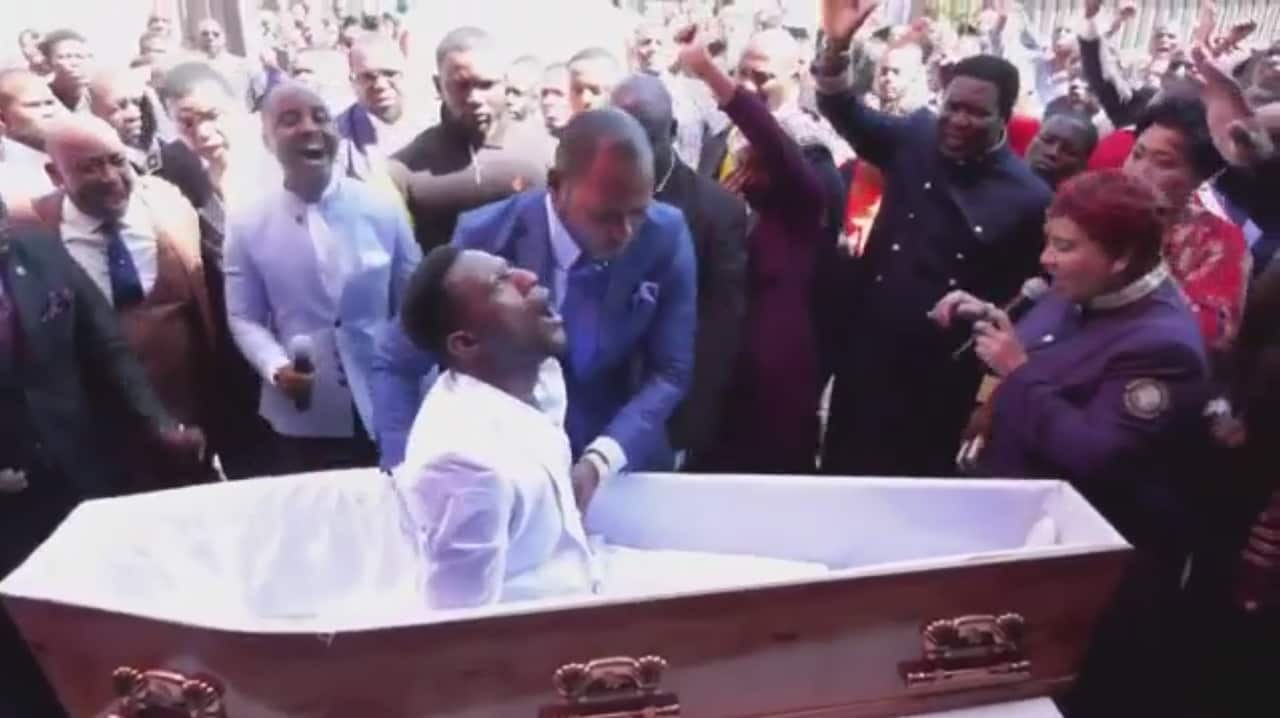 A pastor claimed to have 'resurrected' a man in South Africa.