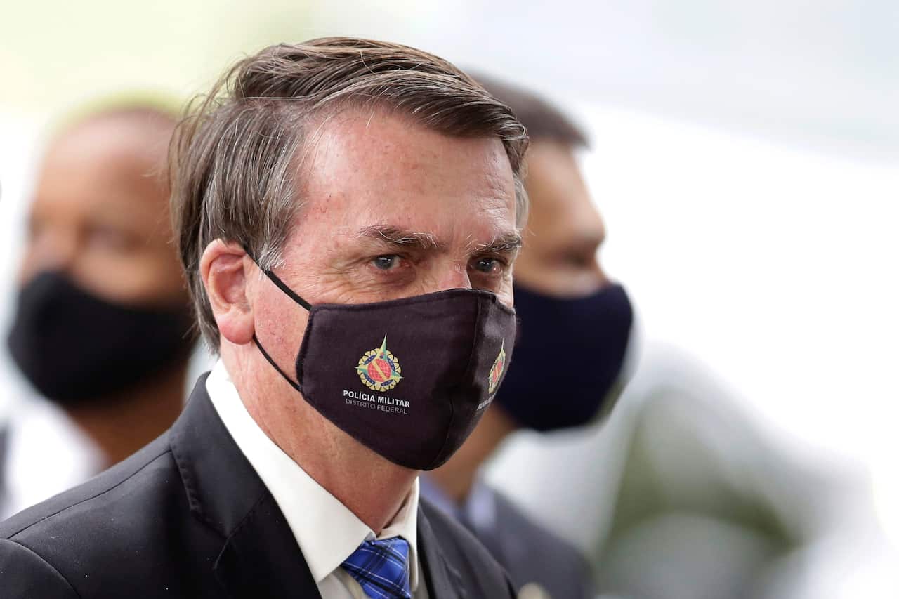 Jair Bolsonaro said he had "mould on his lungs" after testing positive for the coronavirus.