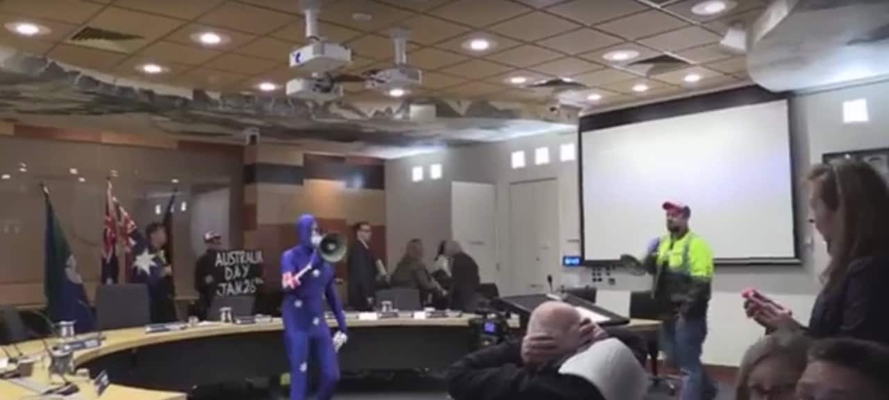 Activists stormed Moreland City Council after it changed Australia Day.