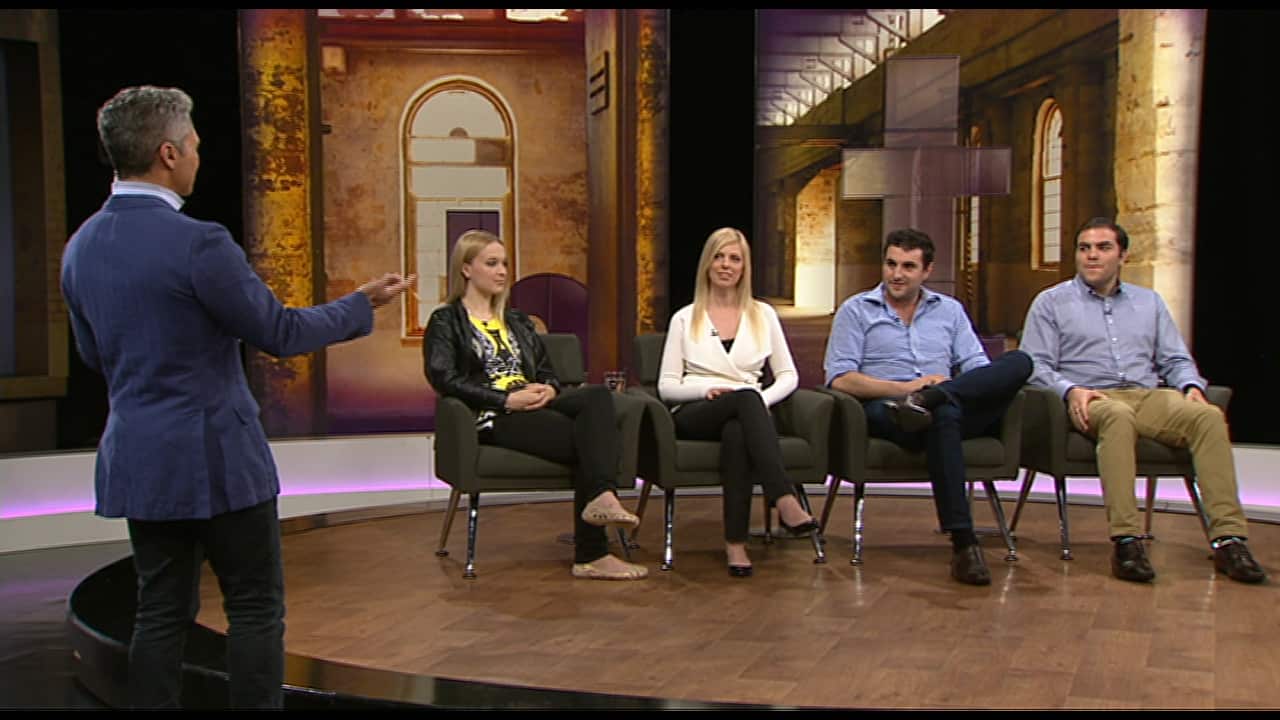 Insight guests (from left) Jen, Melanie, Nick and Tom.