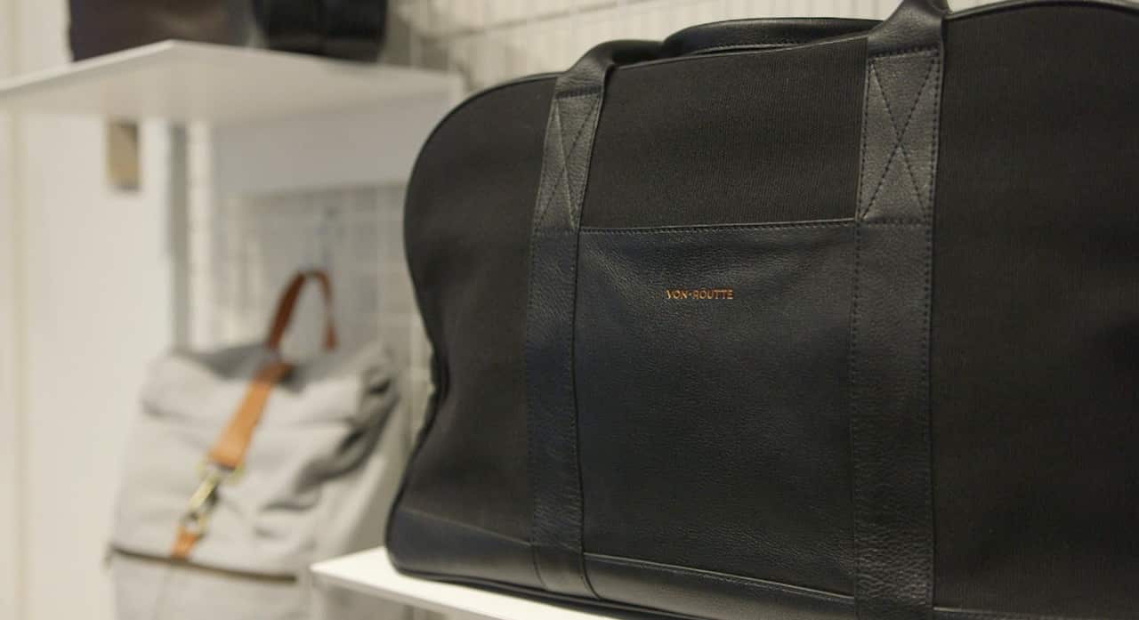 Von-Röutte's bags are also sold in boutiques in Sydney, London and New York.
