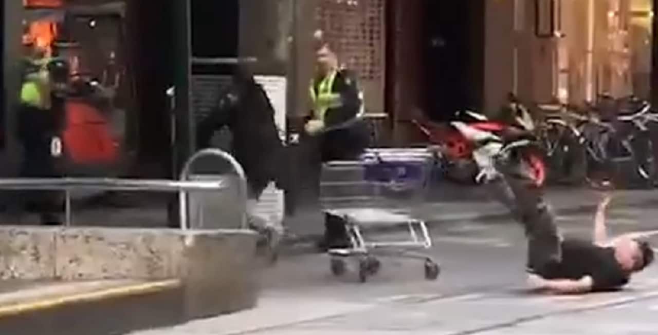 Friday afternoon on Bourke Street Mall.