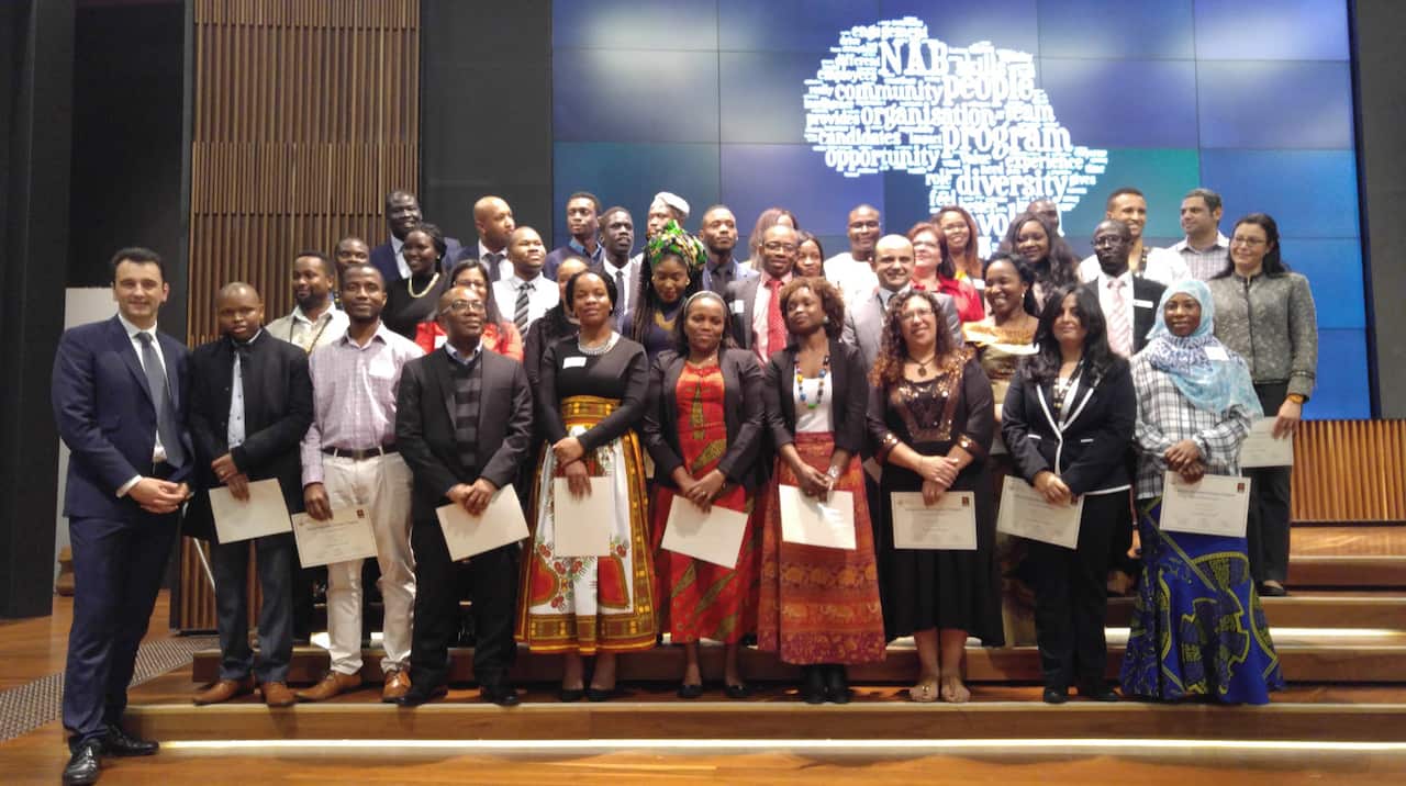The African Australian Inclusion Program cohort of 2016 in Melbourne. Philip Ly