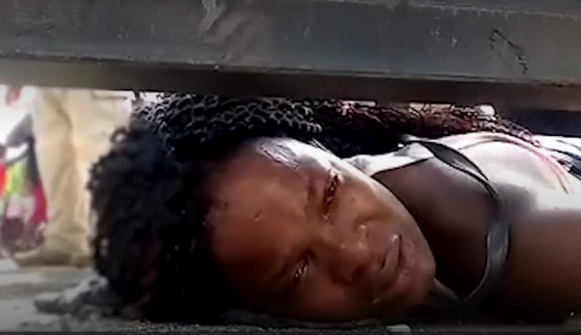 A still from the video.