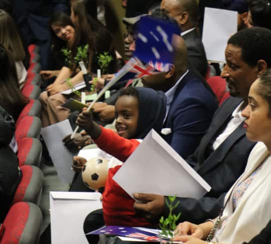 Many join in the celebrations.