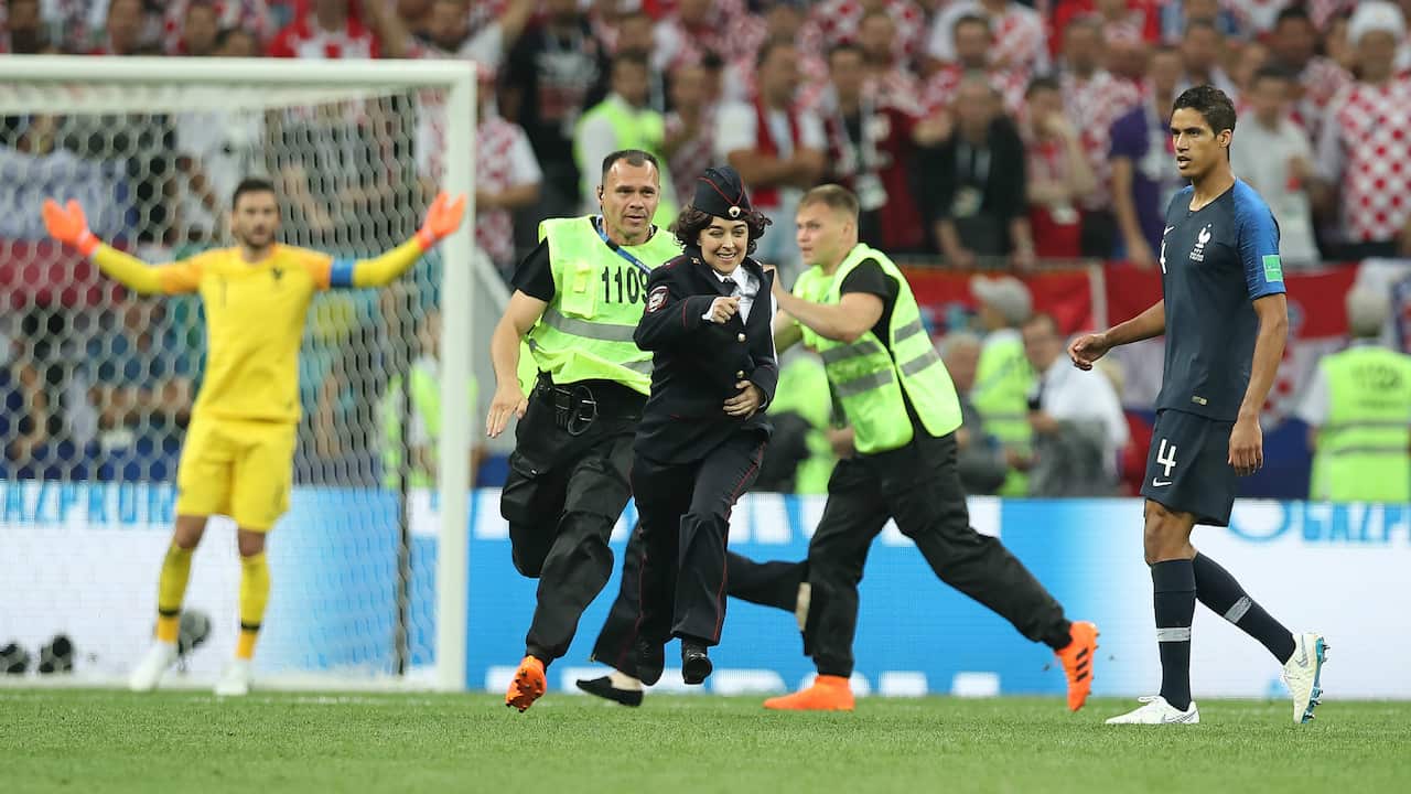 Members of Pussy Riot took a stand during the World Cup final.