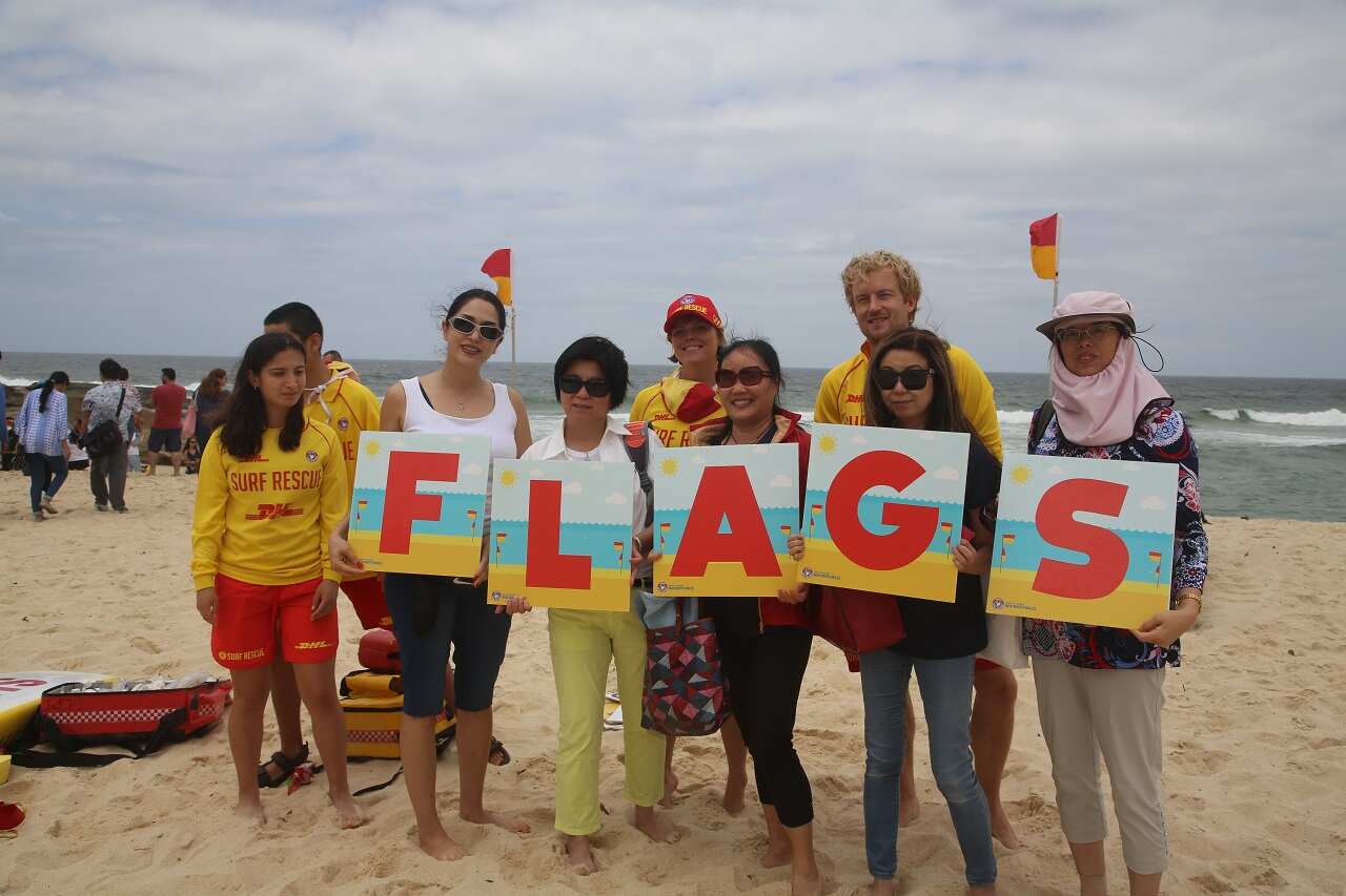 The workshop at Tamarama beach on Tuesday.