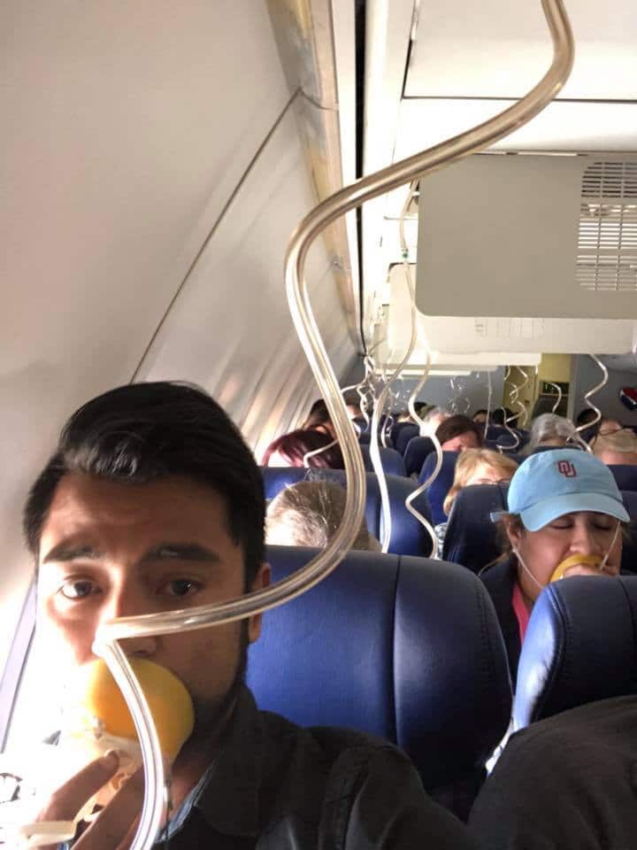 A passenger believed to be on the Southwest Airline flight that made an emergency landing.