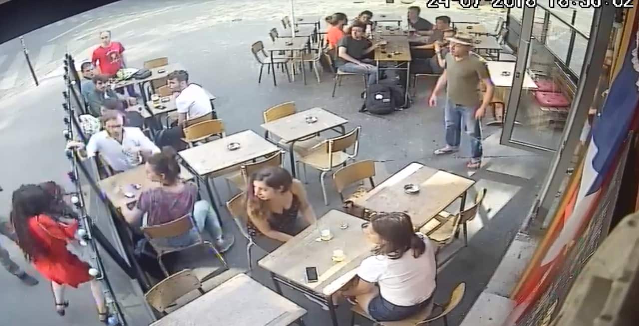 Marie Laguerre was slapped in the streets of Paris by an unknown man.