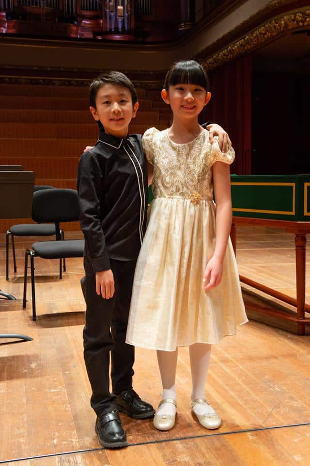 Christian Li (pictured left) and Chloe Chua (pictured right) both won the Junior Prize a the Menuhin Competition.