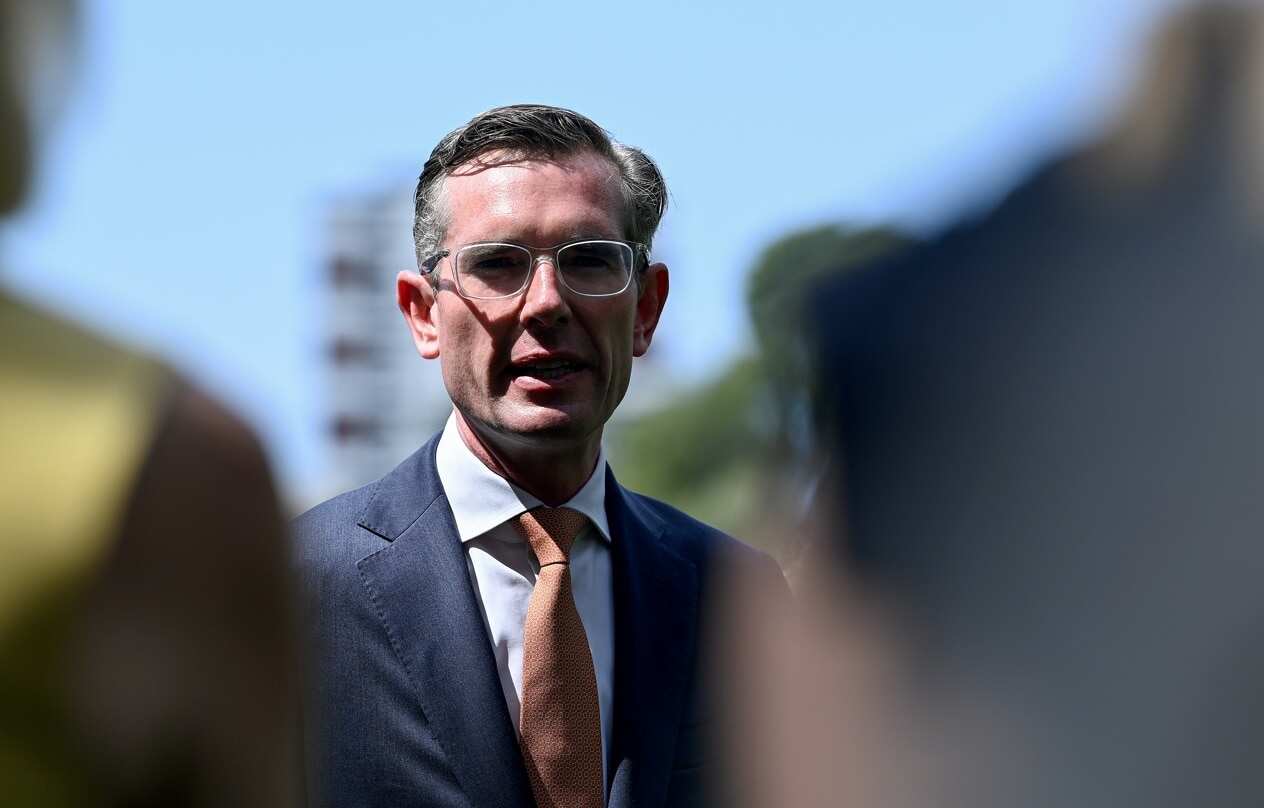 NSW Premier Dominic Perrottett speaks to the media during a press conference on Dec 20.