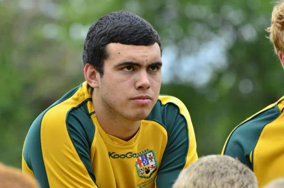 Jack Debreczeni in an Australian Schoolboys team meeting