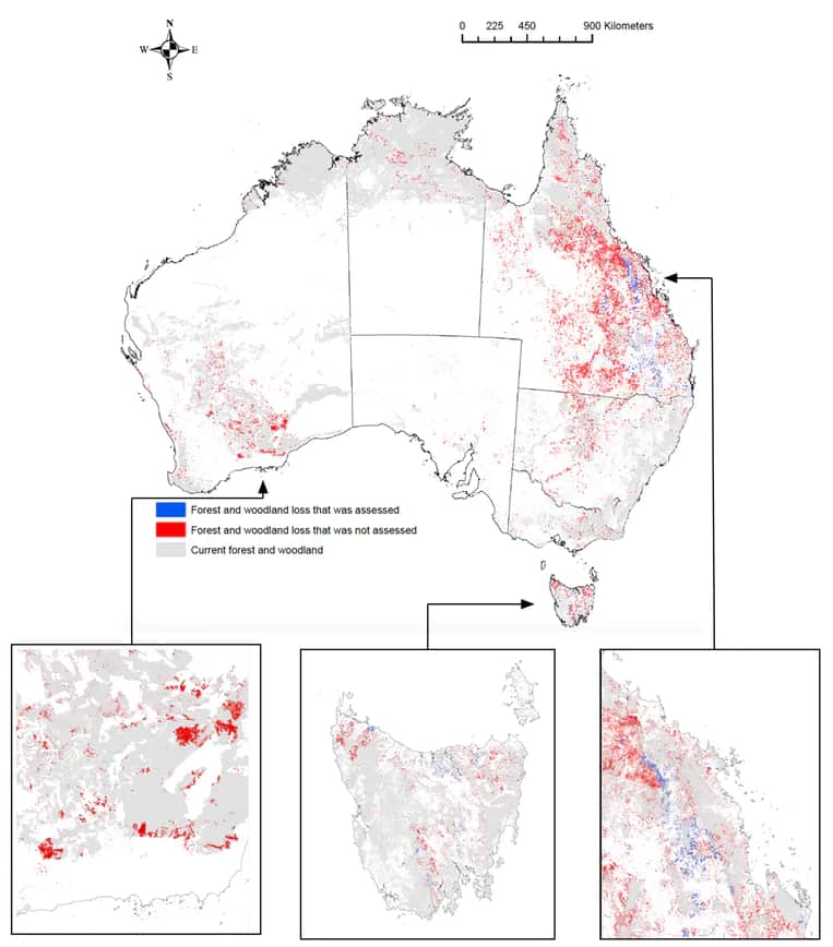 Loss of potential habitat for threatened species and migratory species, and threatened ecological communities. 