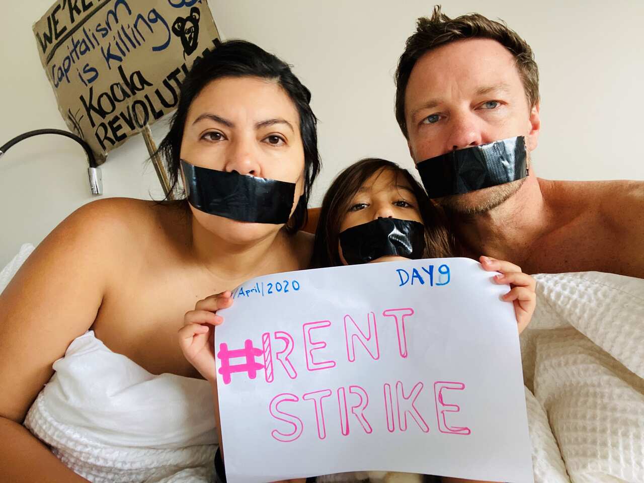 Sydney filmmakers Violeta Ayala, Daniel Fallshaw and their daughter.