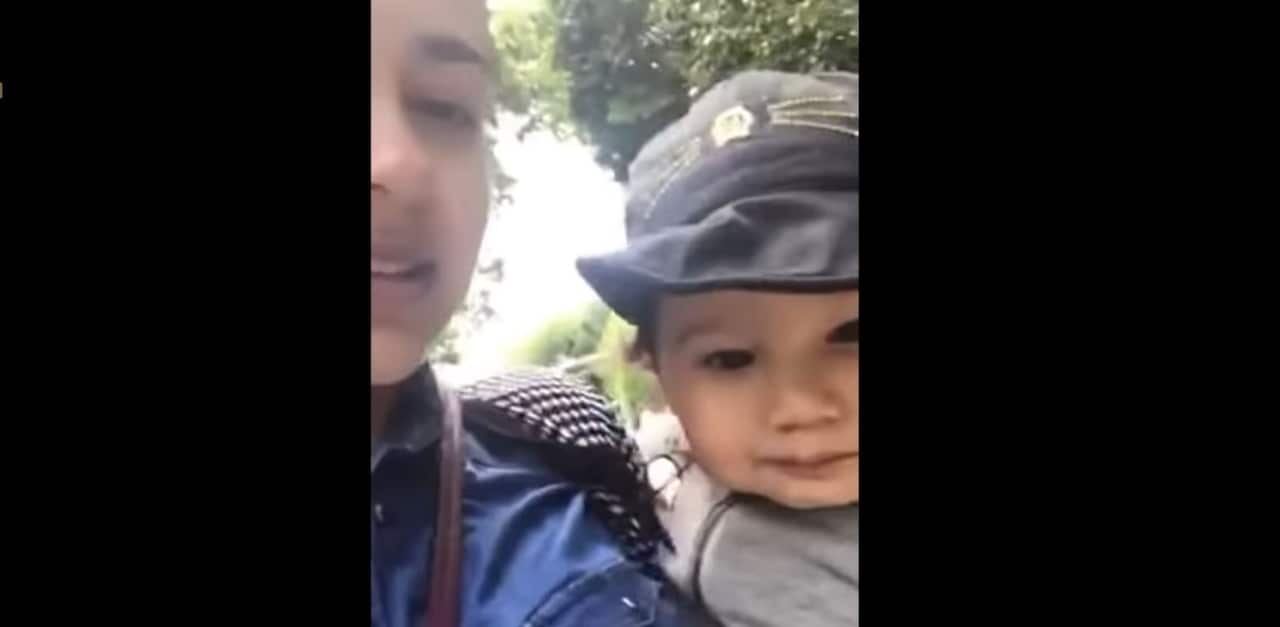 Lutfy and his mother Nadila Wumaier.