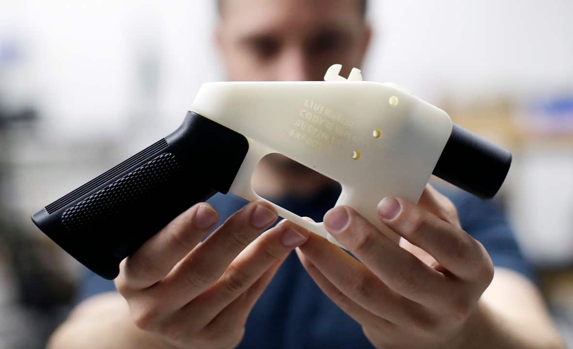 A 3D-printed gun called the Liberator.  