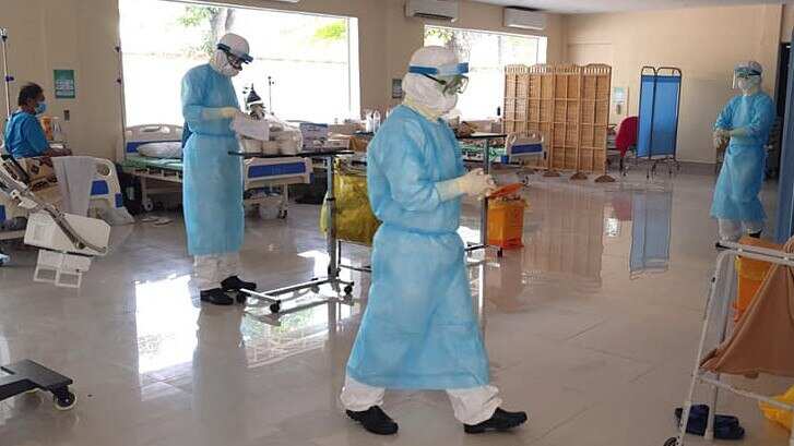 Covid 19 ward in Cambodia