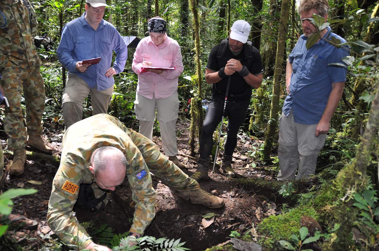 Recovering remains in PNG