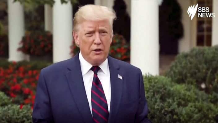 US president Donald Trump lashed out at Democrats's impeaching him