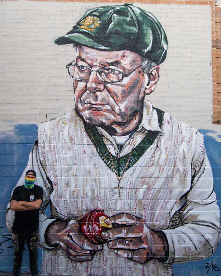 Scott Marsh's second George Pell mural.