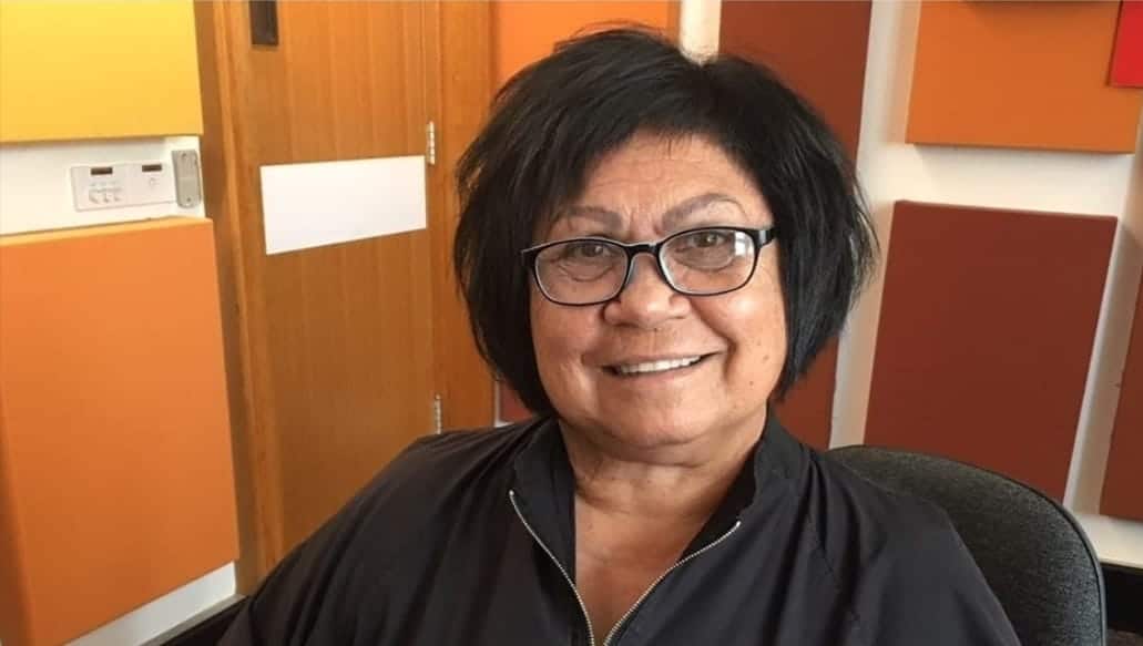 Indigenous fashion designer Colleen Tighe Johnson.