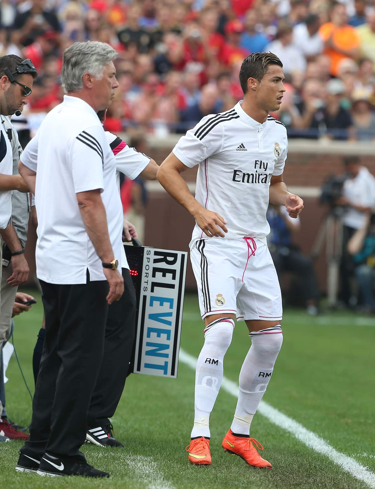 Christian Ronaldo plays for Real Madrid at the Guinness International Champions Cup at Michigan Stadium