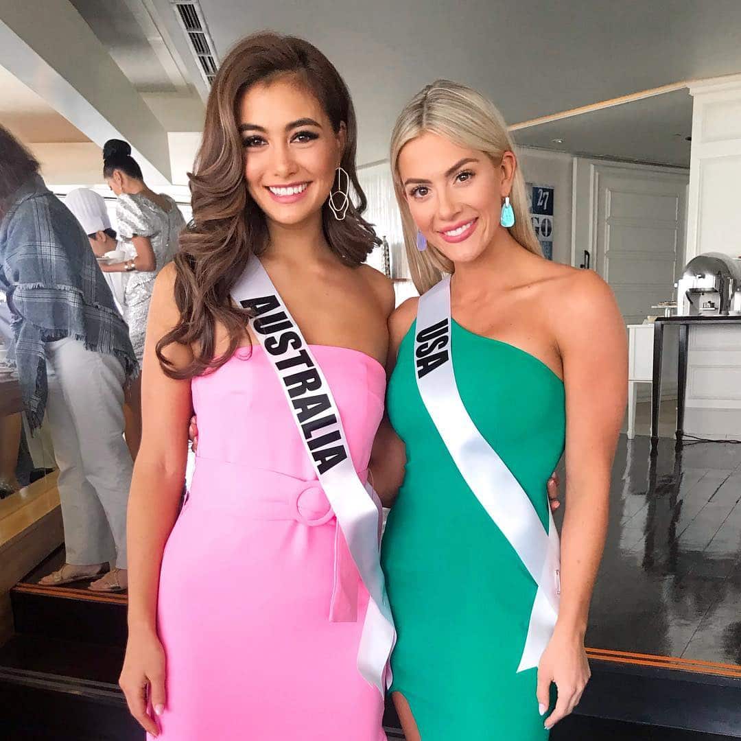 Francesca Hung with Miss USA Sarah Rose Summers.