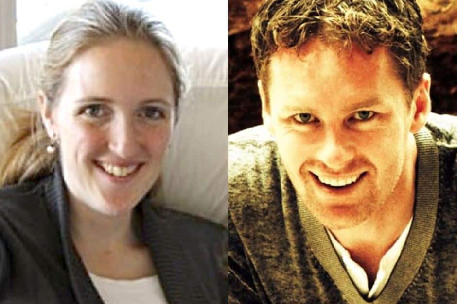 Sydney lawyer Katrina Dawson (L) and Lindt cafe manager Tori Johnson (R), both of whom were killed in the siege. (AAP/Supplied)