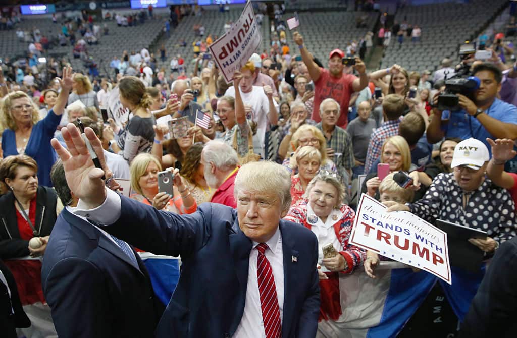 Donald Trump Holds Campaign Rally In Dallas