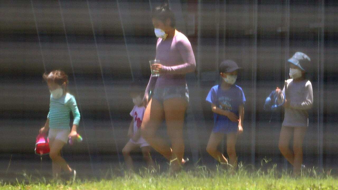 Evacuees are seen in the Christmas Island Australian Immigration Detention Centre 