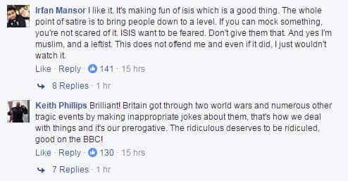 A Facebook screen grab.