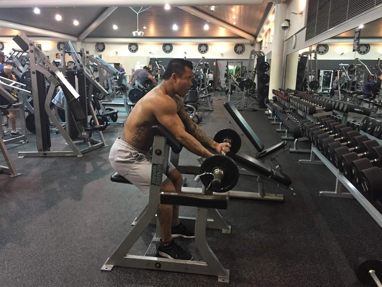 Ek Khammountry hard at work.