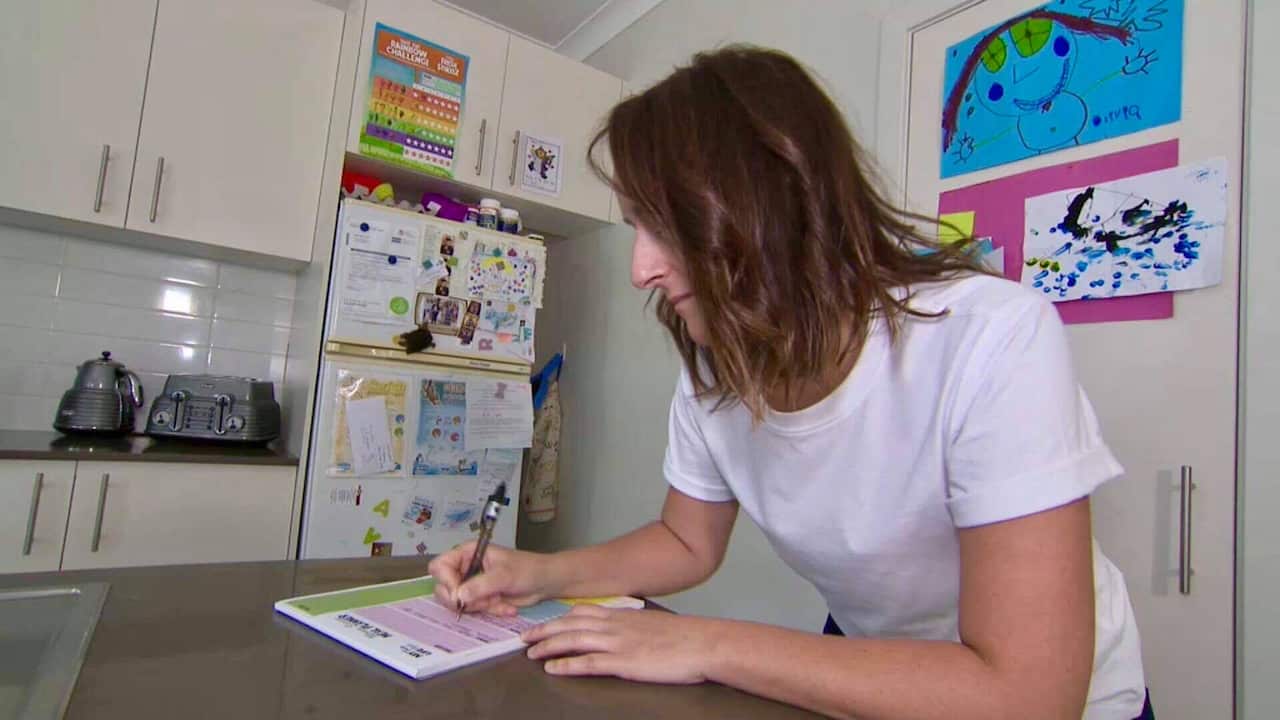 Maria-Luisa Patisso writes a plan before each shopping trip.