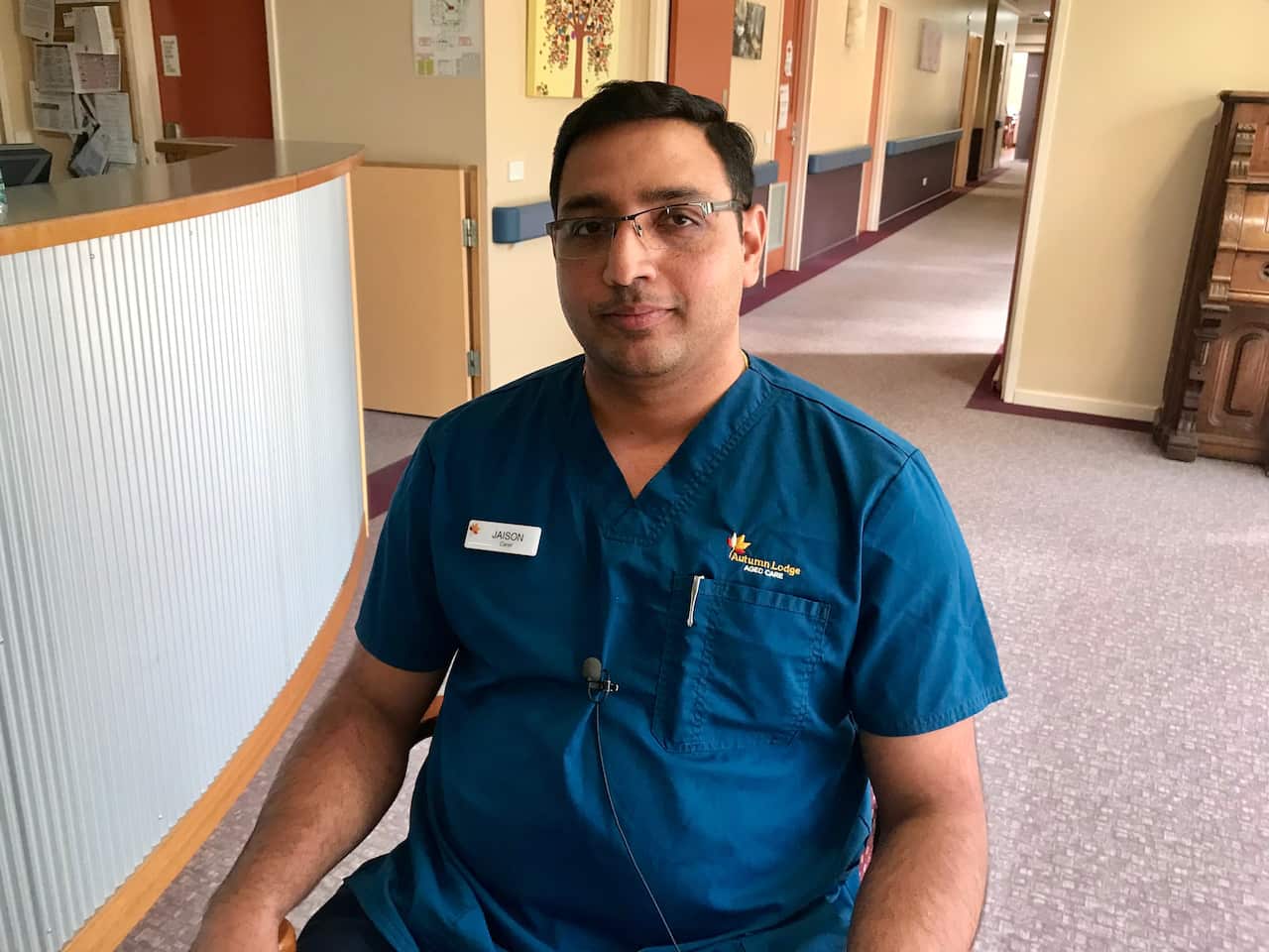 Aged care worker Jaison Verghese