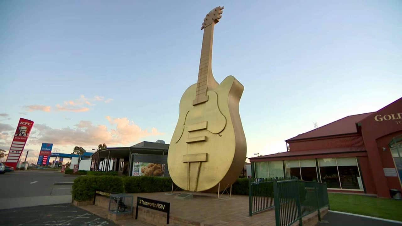 The Big Golden Guitar, Tamworth NSW.