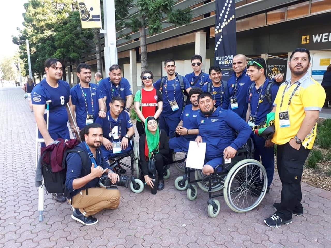The Afghan Invictus Team members in Sydney.