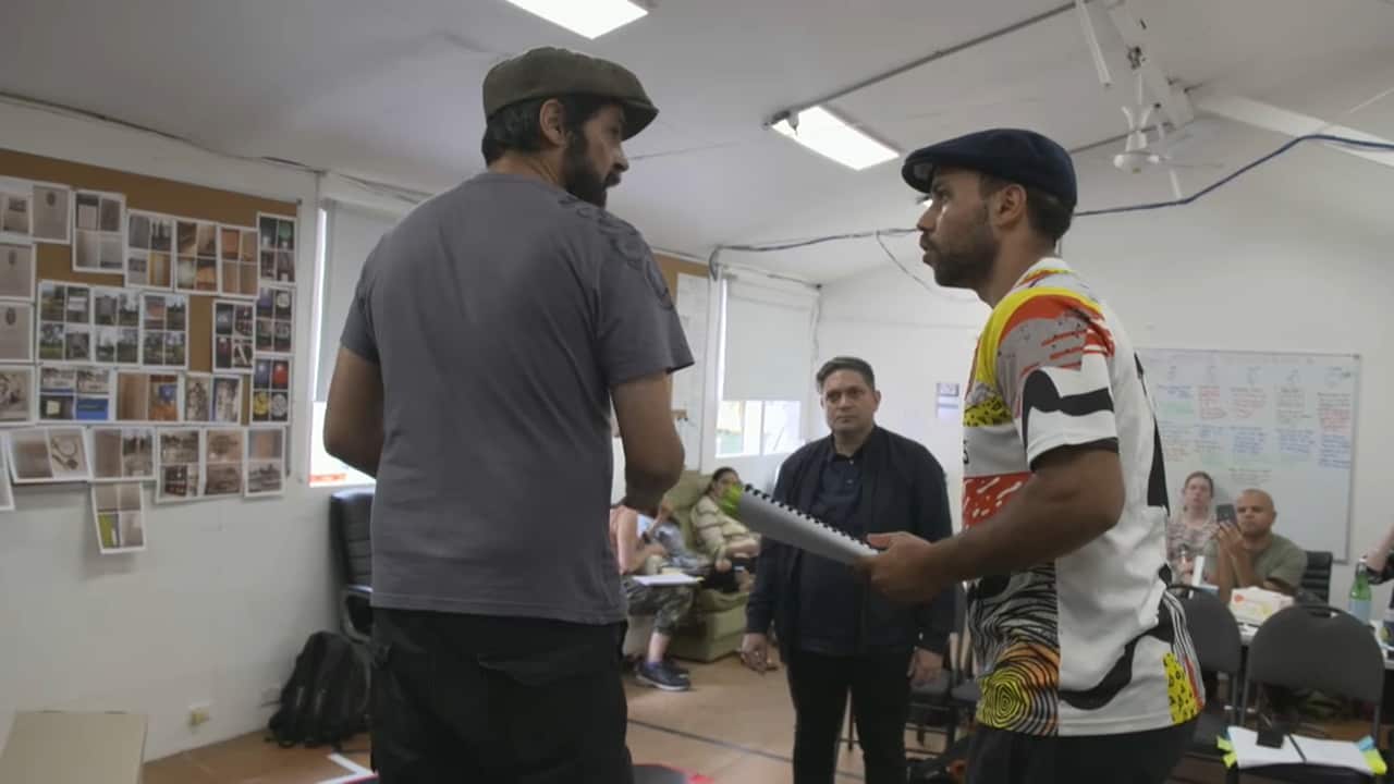 Wesley Enoch in a rehearsal in December. 